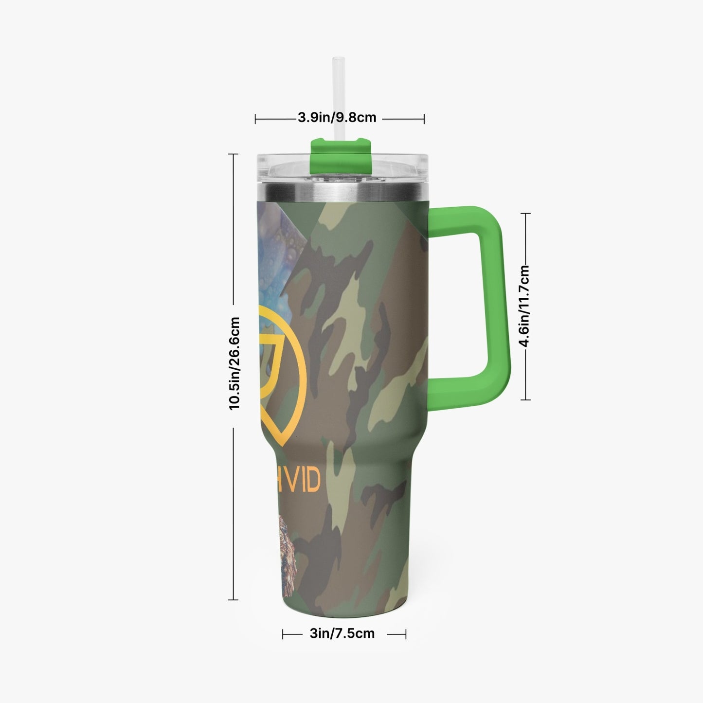 1102. Rachvid Camouflage 40oz Car Tumbler Cup