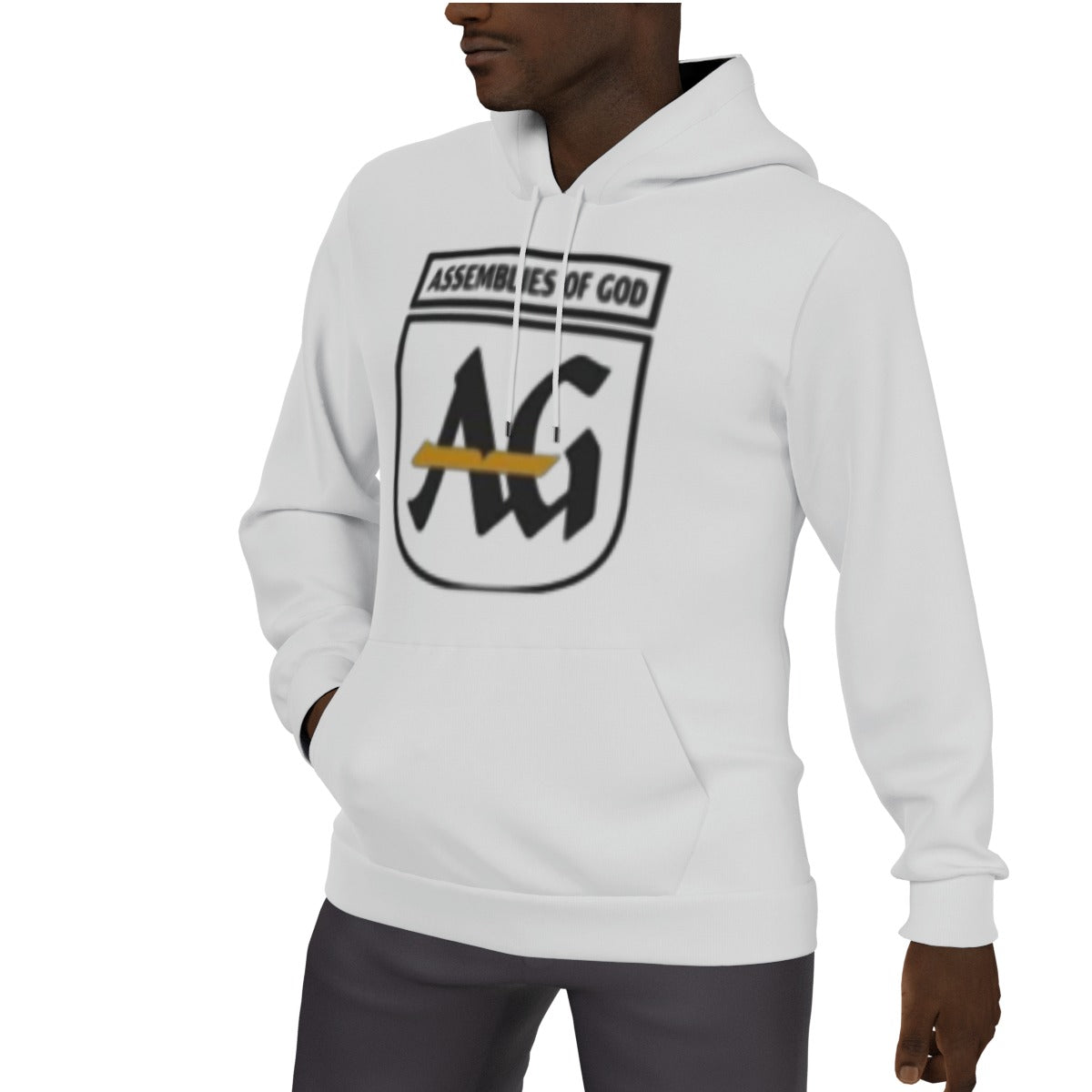 Rachvid IAG All-Over Print Men's Thicken Pullover Hoodie