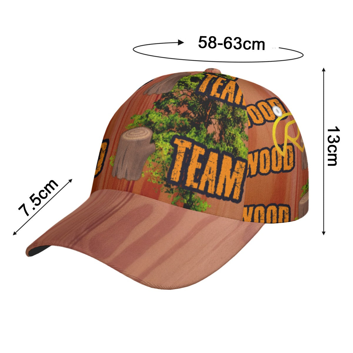 All-Over Print Peaked Cap