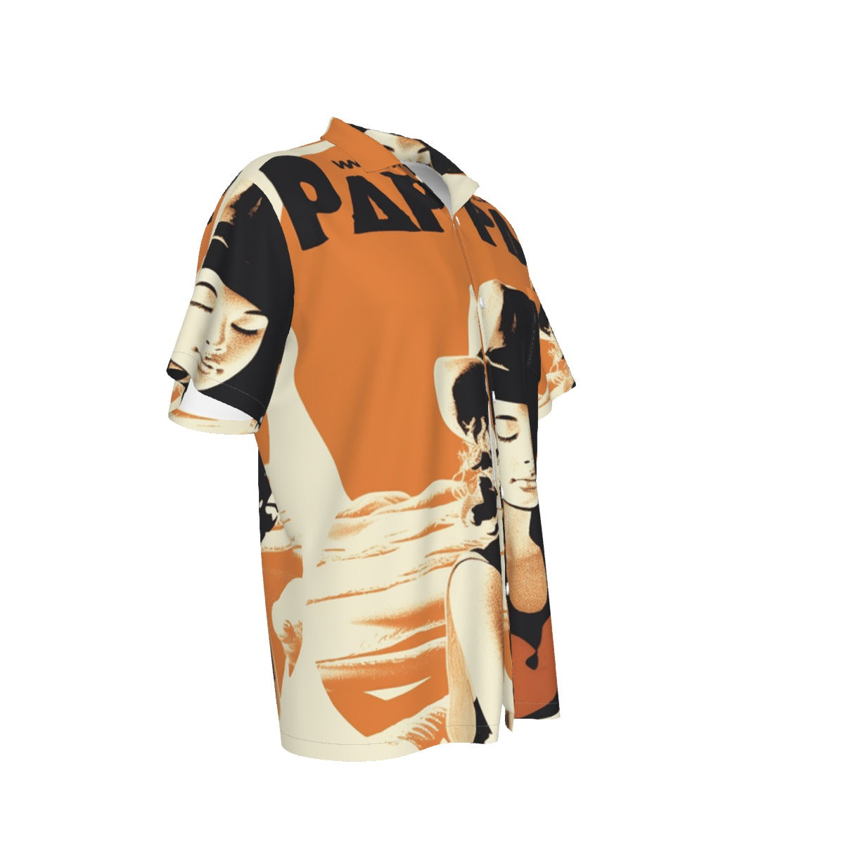 Rachvid Wears All-Over Print Men's Hawaiian Shirt with Pocket