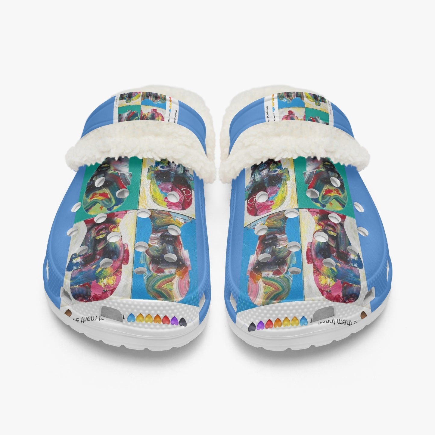 475.Rachvid wears Lined All Over Printed Clogs