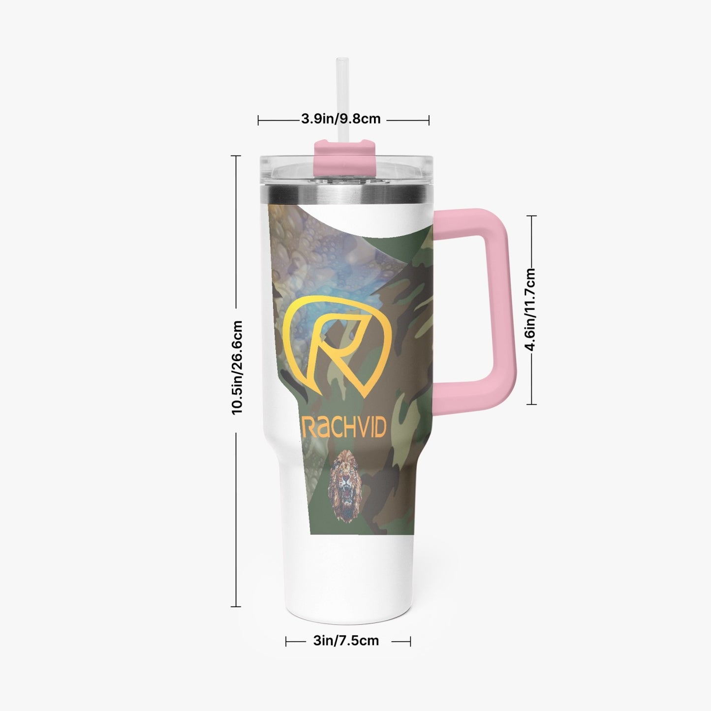 1102. Rachvid Camouflage 40oz Car Tumbler Cup