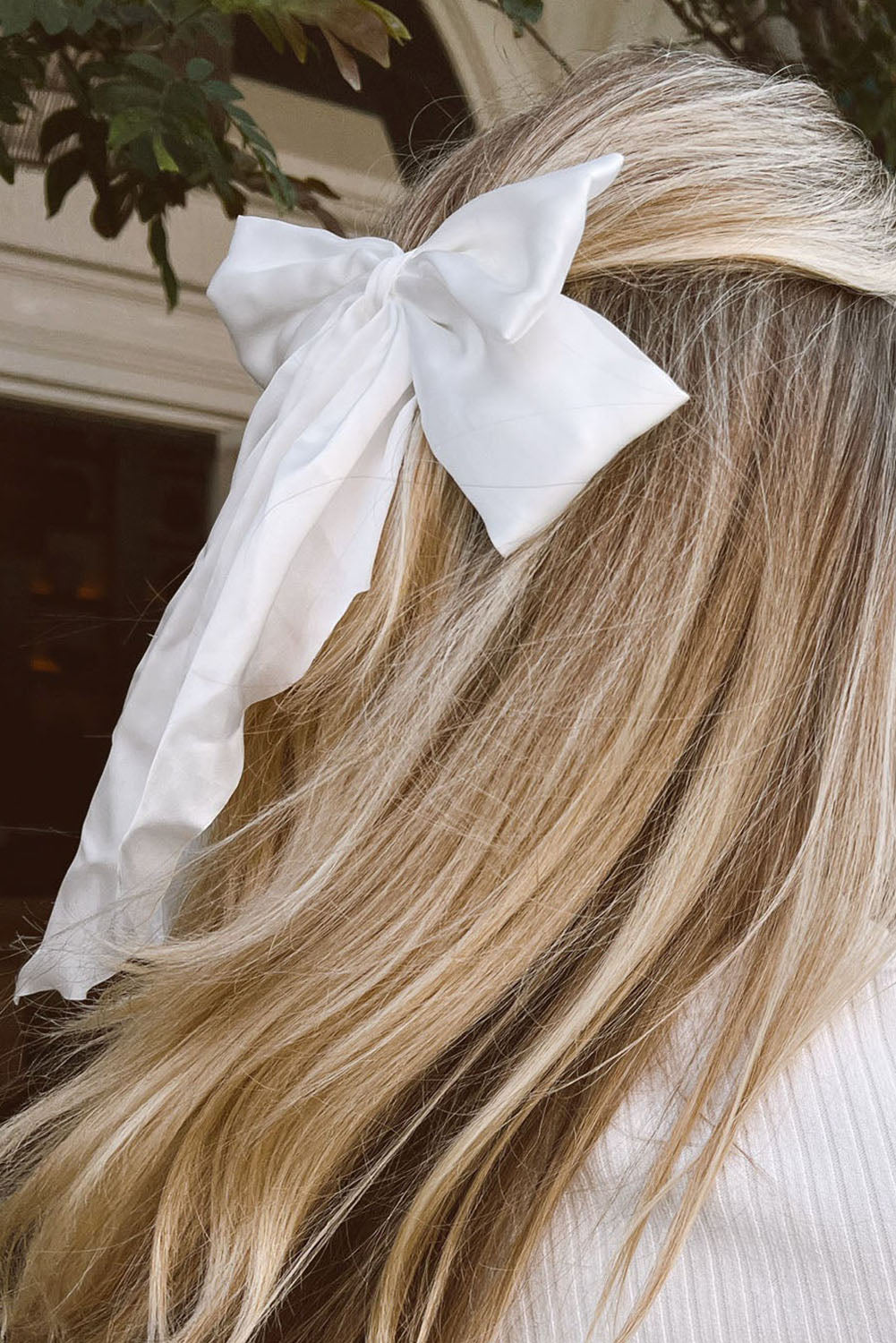 Black Elegant Oversized Ribbon Bowknot Satin Hair Clip