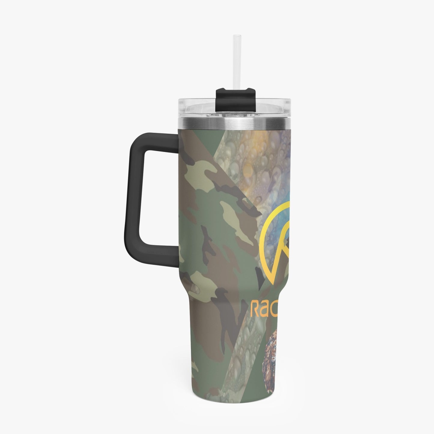 1102. Rachvid Camouflage 40oz Car Tumbler Cup