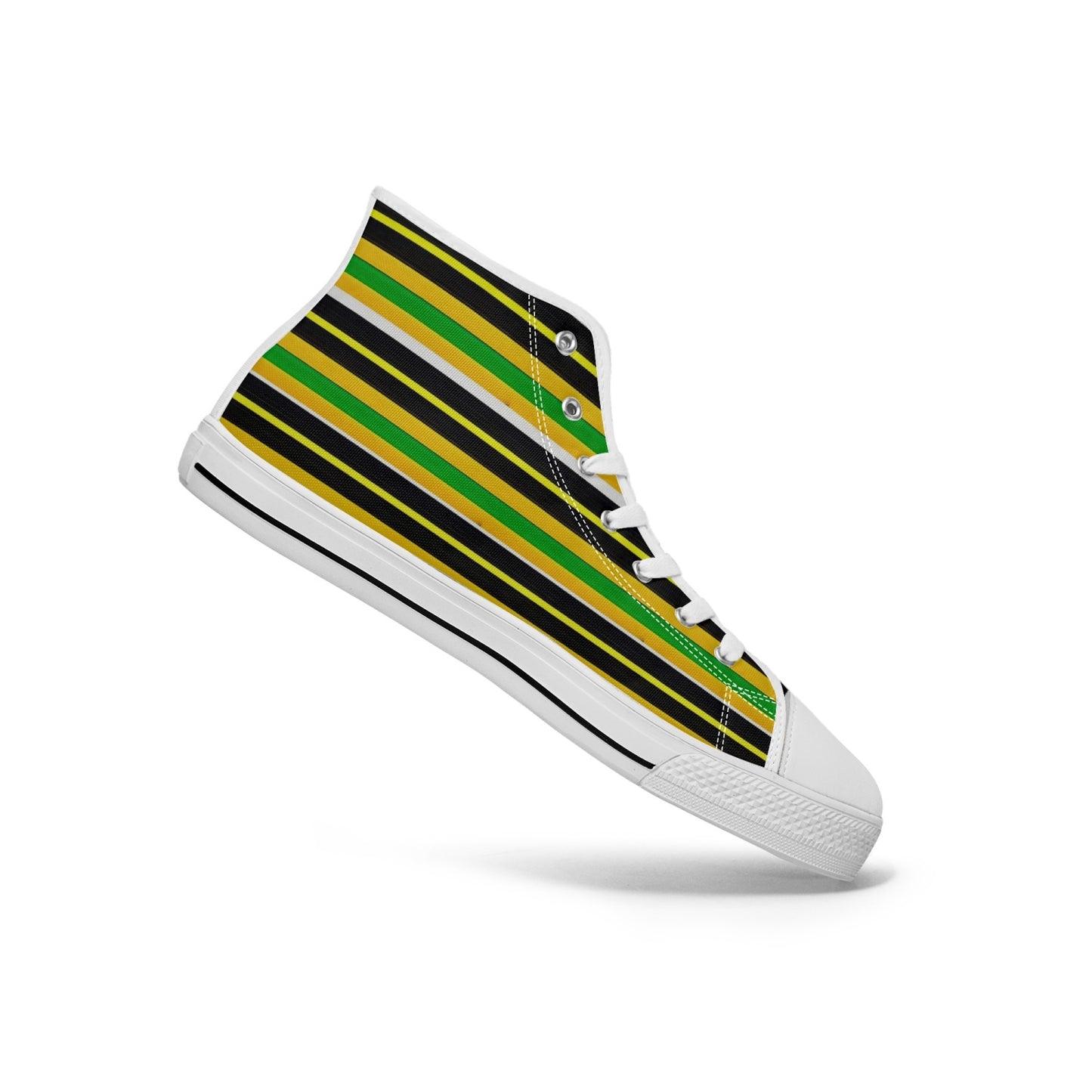 400. Rachvid Wears USA Oma-Igala New High-top Canvas Shoes - Tongue Printable