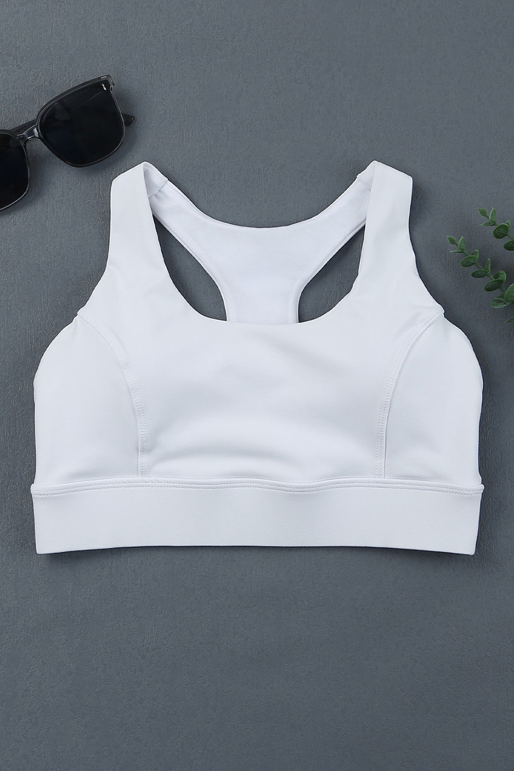 Black Athletic Push Up Cut Out Wireless Sports Bra