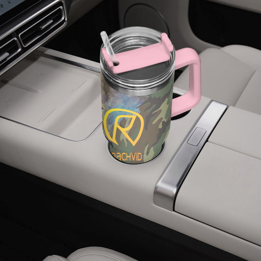 1102. Rachvid Camouflage 40oz Car Tumbler Cup