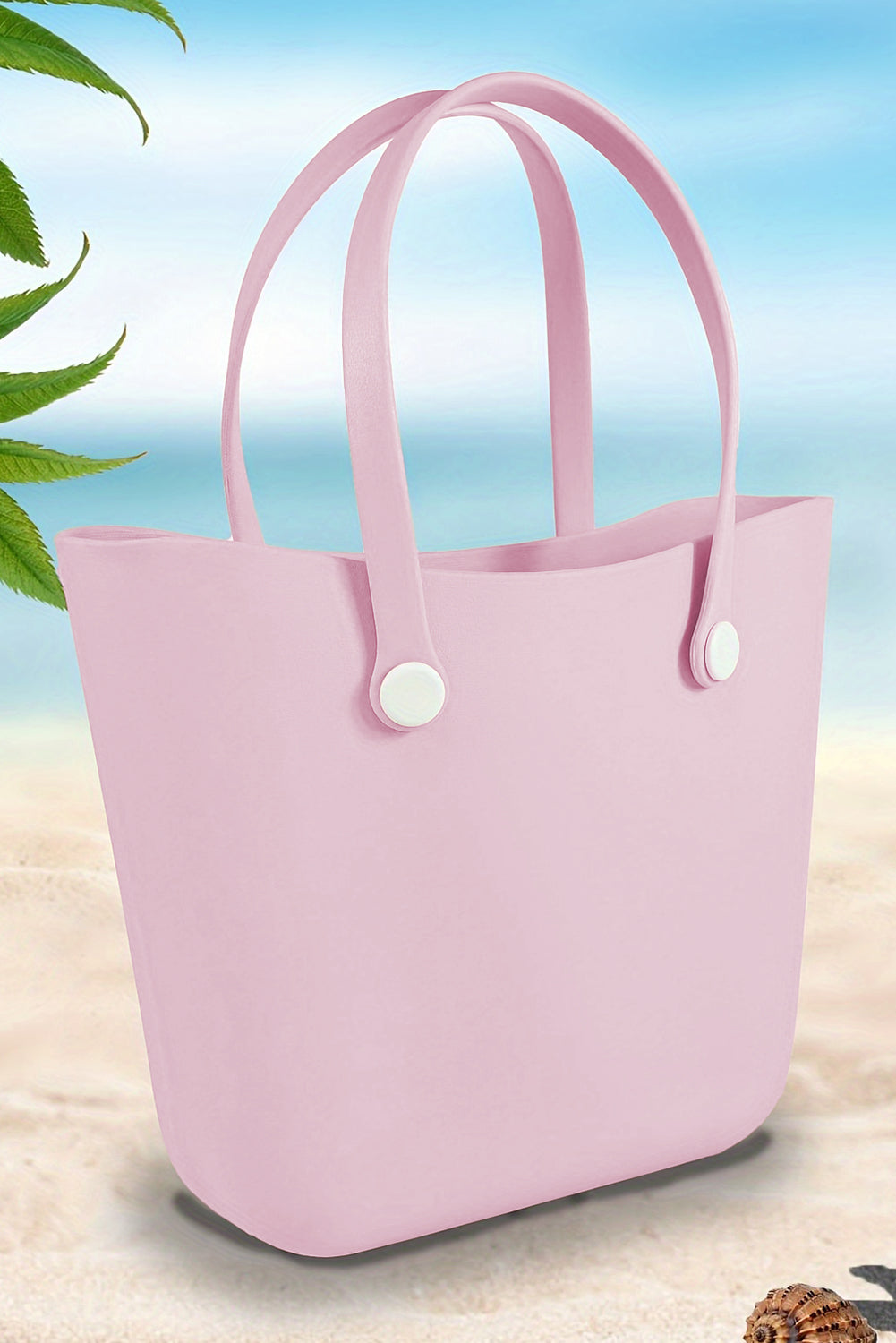 Pink Waterproof Eva Rubber Portable Tote Bag