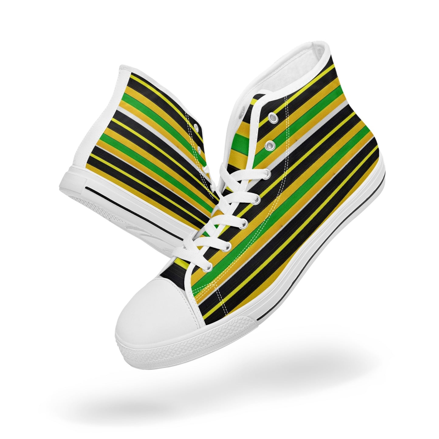 400. Rachvid Wears USA Oma-Igala New High-top Canvas Shoes - Tongue Printable