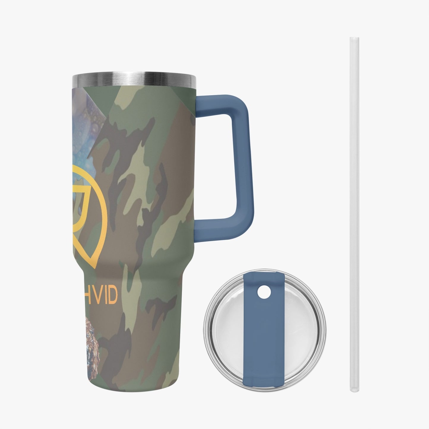 1102. Rachvid Camouflage 40oz Car Tumbler Cup