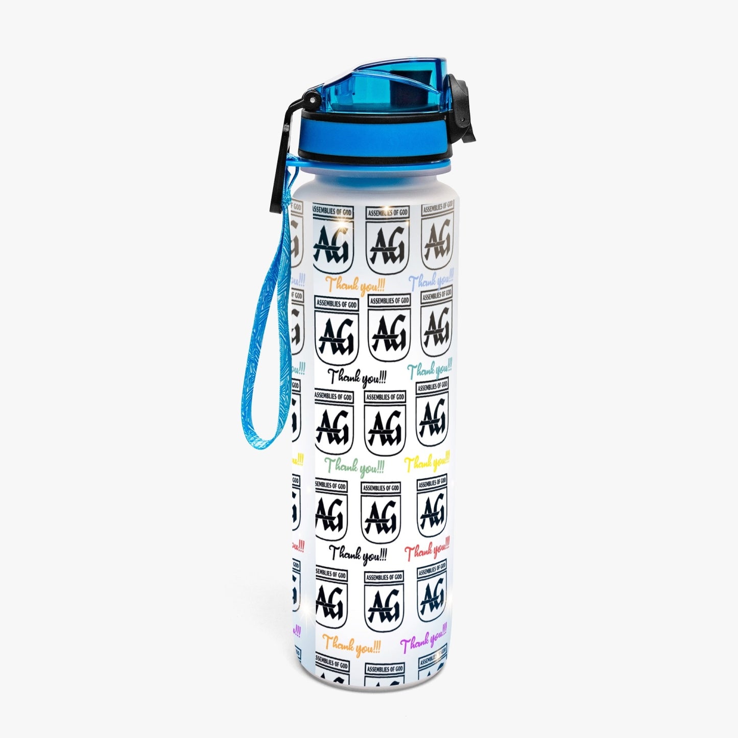 Rachvid Wears IAG 32oz Water Tracker Bottle