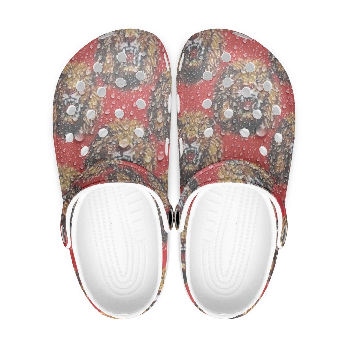 413. Rachvid Wears USA Ishi Agu All Over Printed Clogs