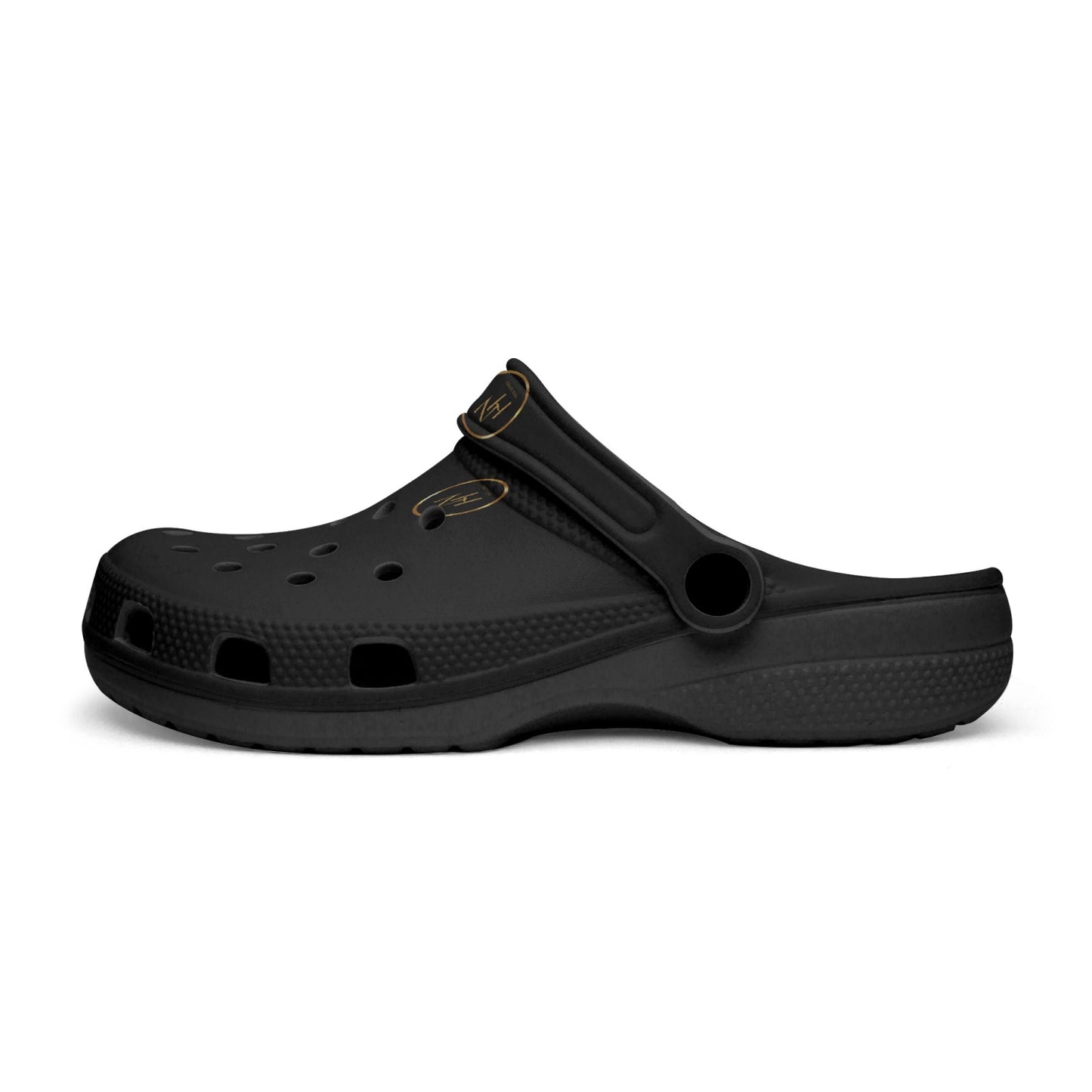 613. Rachvid N-H Black-base AOP Clogs