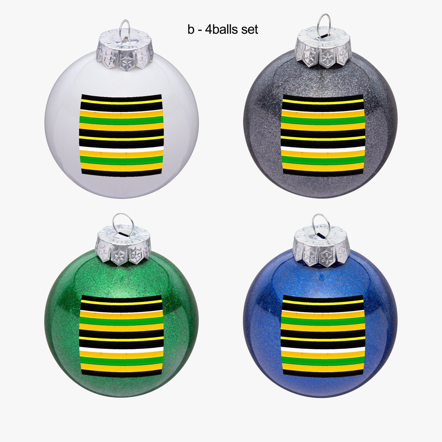 483. Christmas 4 Balls Set Ornaments