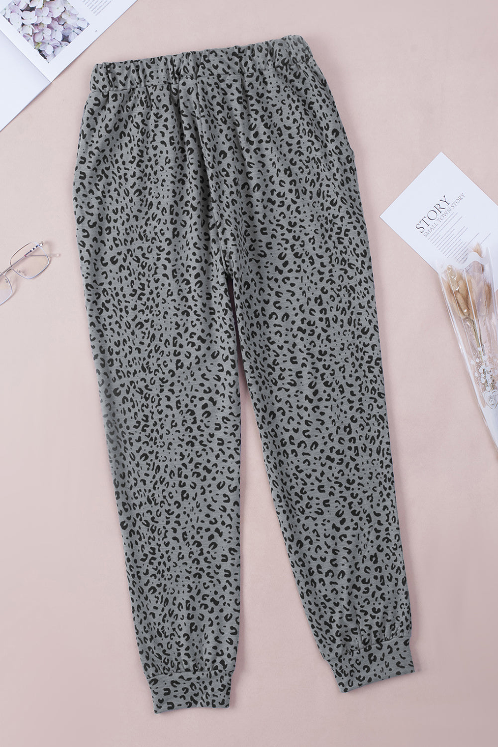 Leopard Pocket Breezy Drawstring Joggers