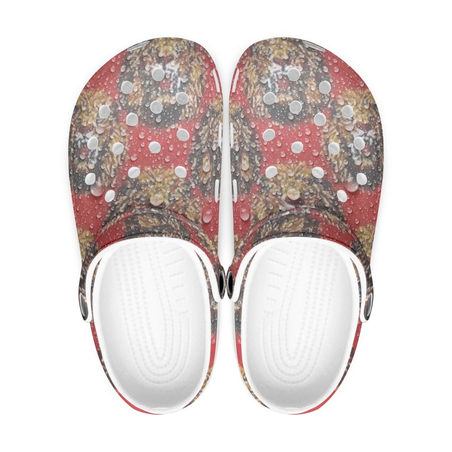 413. Rachvid Wears USA Ishi Agu All Over Printed Clogs