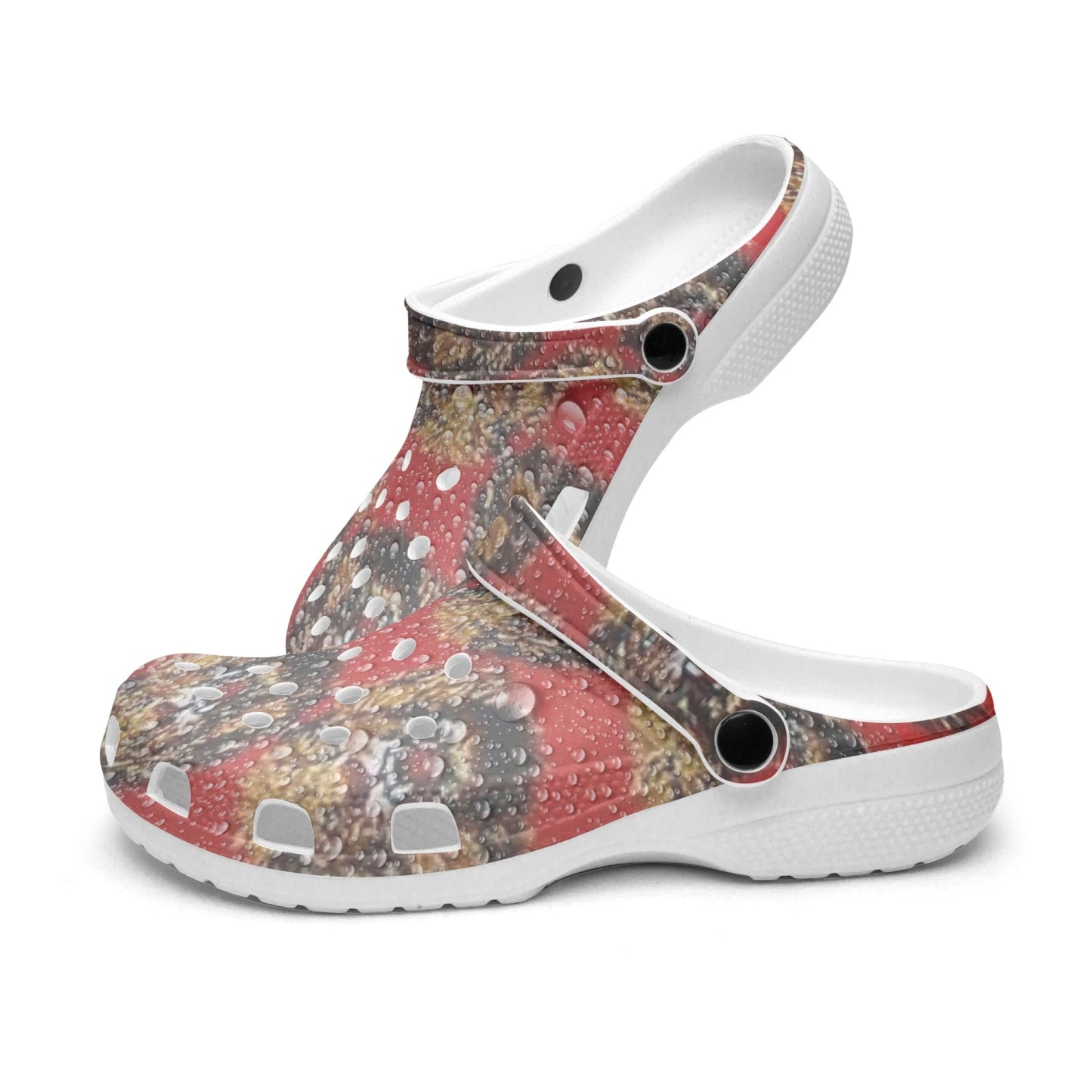 413. Rachvid Wears USA Ishi Agu All Over Printed Clogs