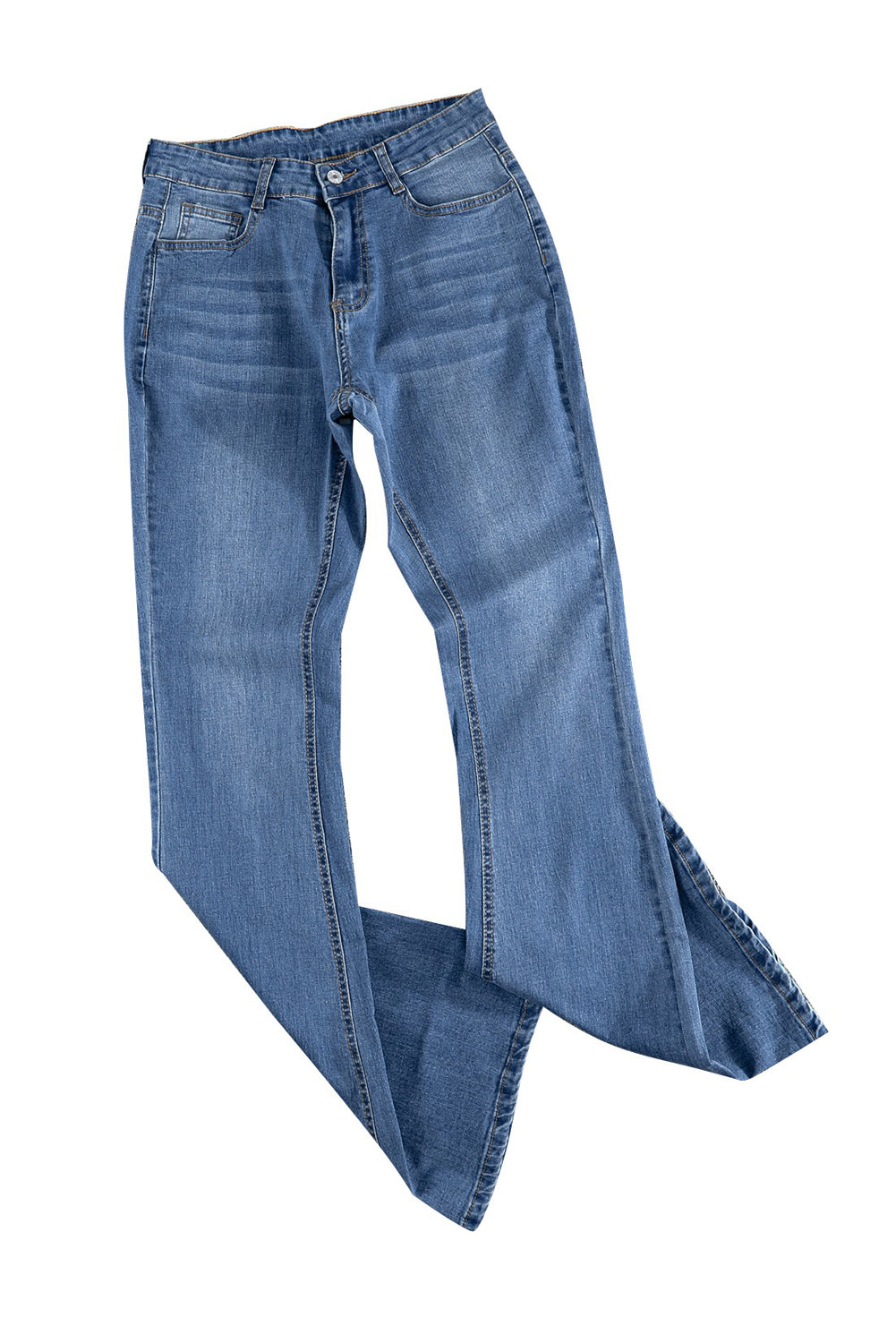 Vintage Washed Wide Leg Jeans