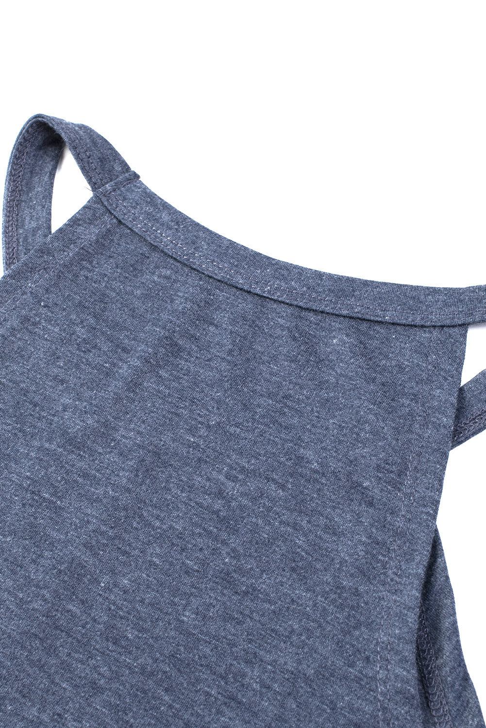 Casual Solid Color Crew Neck Tank Top