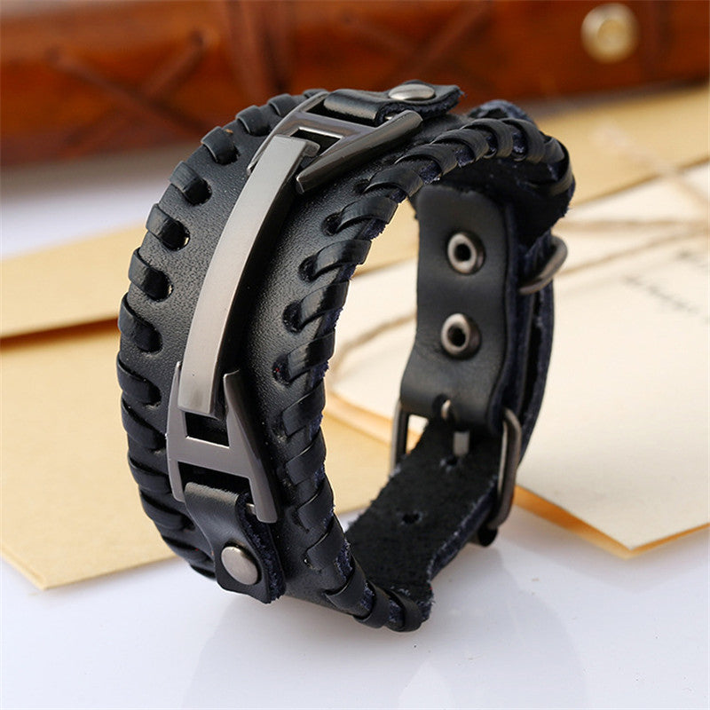 Genuine Leather Wing Bracelet Men Multilayer Bracelet Punk Wrap Bracelets for Women Vintage Jewelry Gift