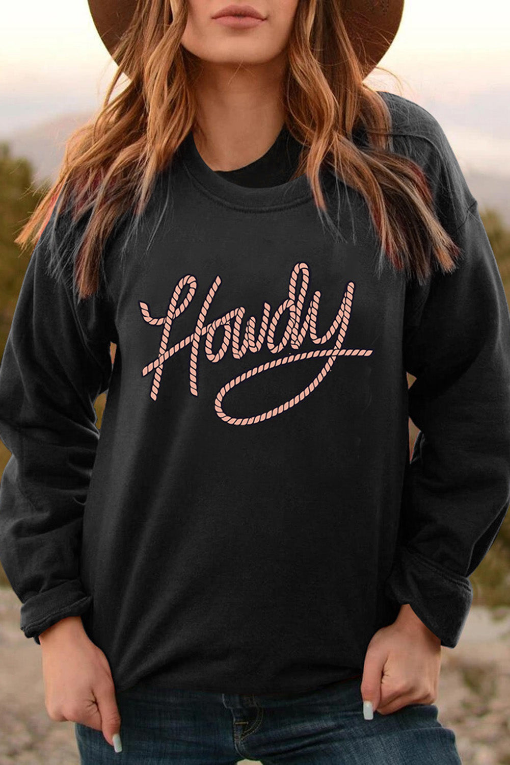 Howdy Comfy Pullover Sweatshirt for Women