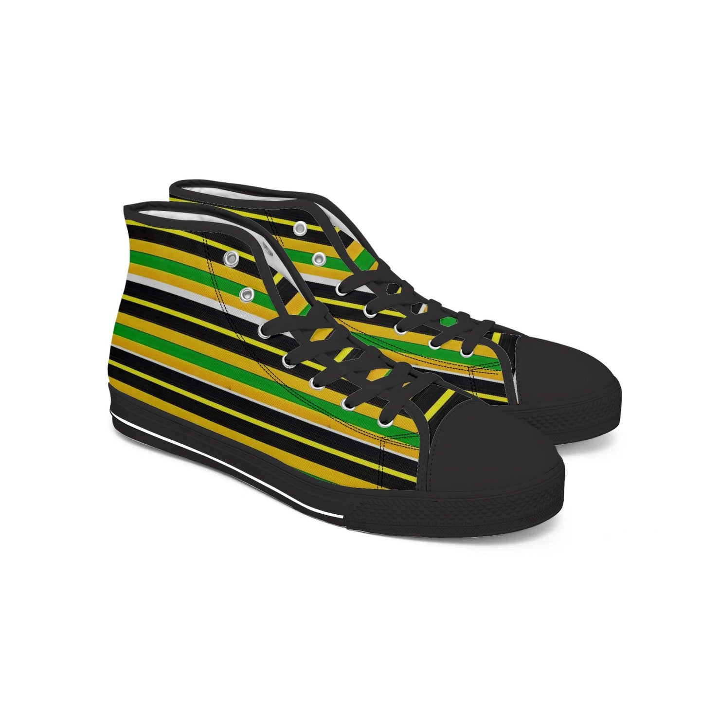 400. Rachvid Wears USA Oma-Igala New High-top Canvas Shoes - Tongue Printable