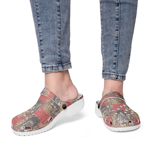 413. Rachvid Wears USA Ishi Agu All Over Printed Clogs