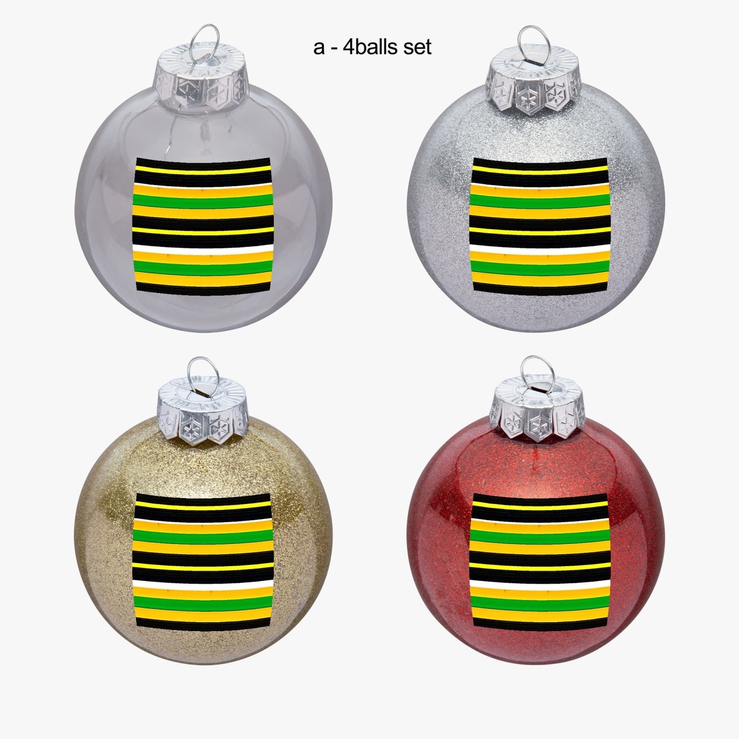 483. Christmas 4 Balls Set Ornaments