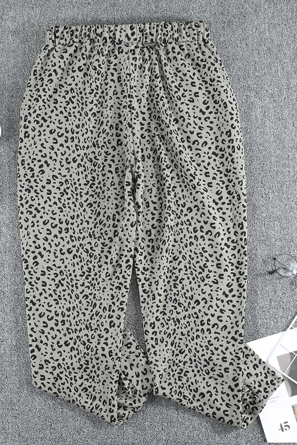 Leopard Pocket Breezy Drawstring Joggers