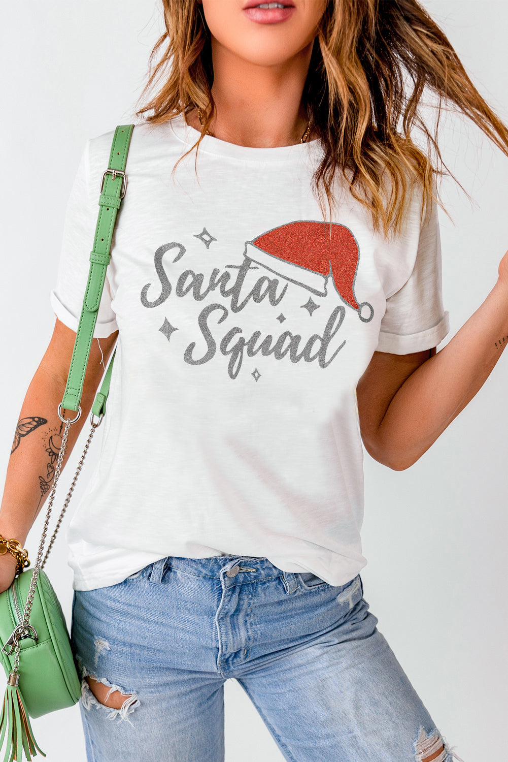 Santa Squad Christmas Graphic T Shirt