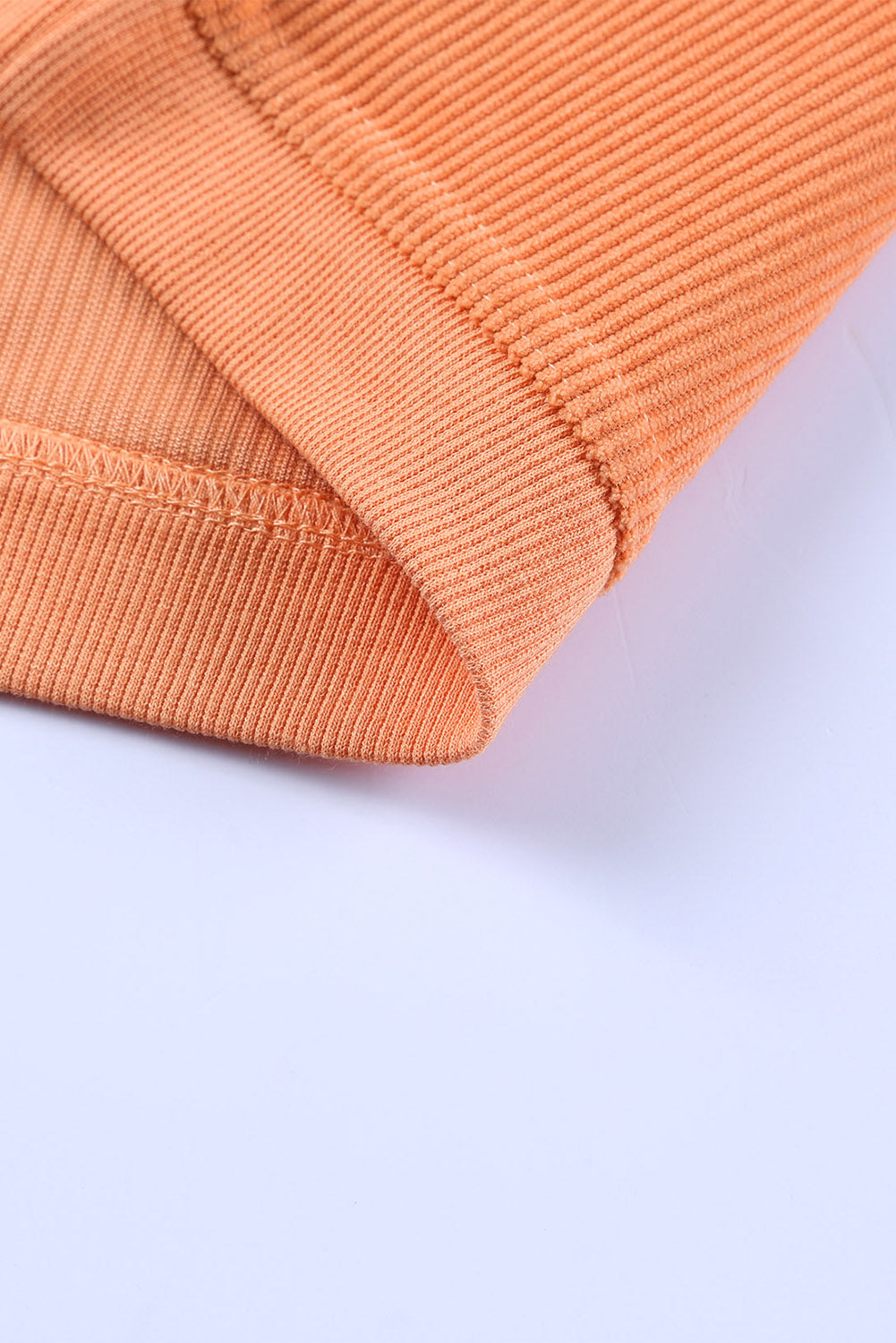 Orange Jolene Letter Print Ribbed Oversized Sweatshirt