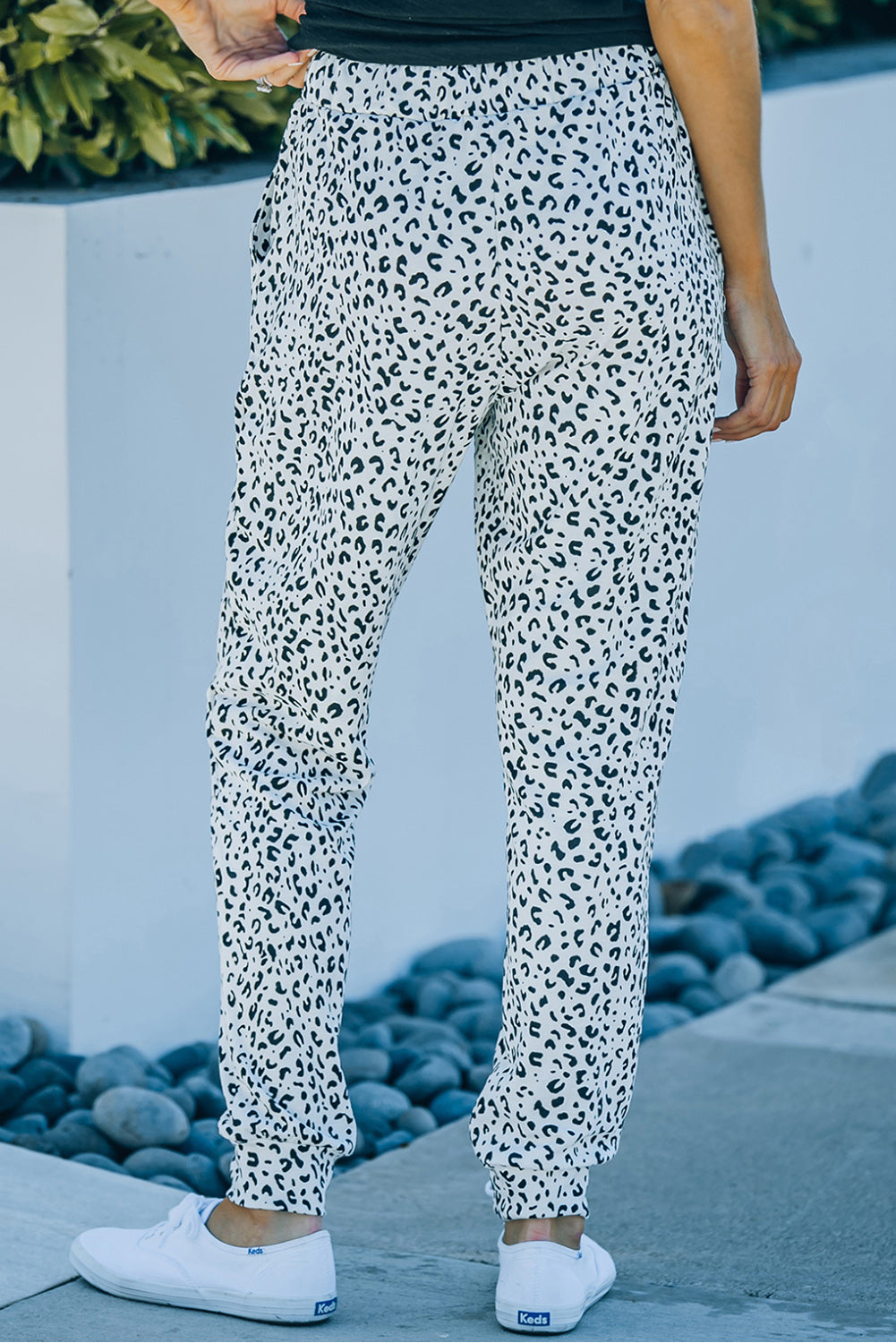 Leopard Pocket Breezy Drawstring Joggers