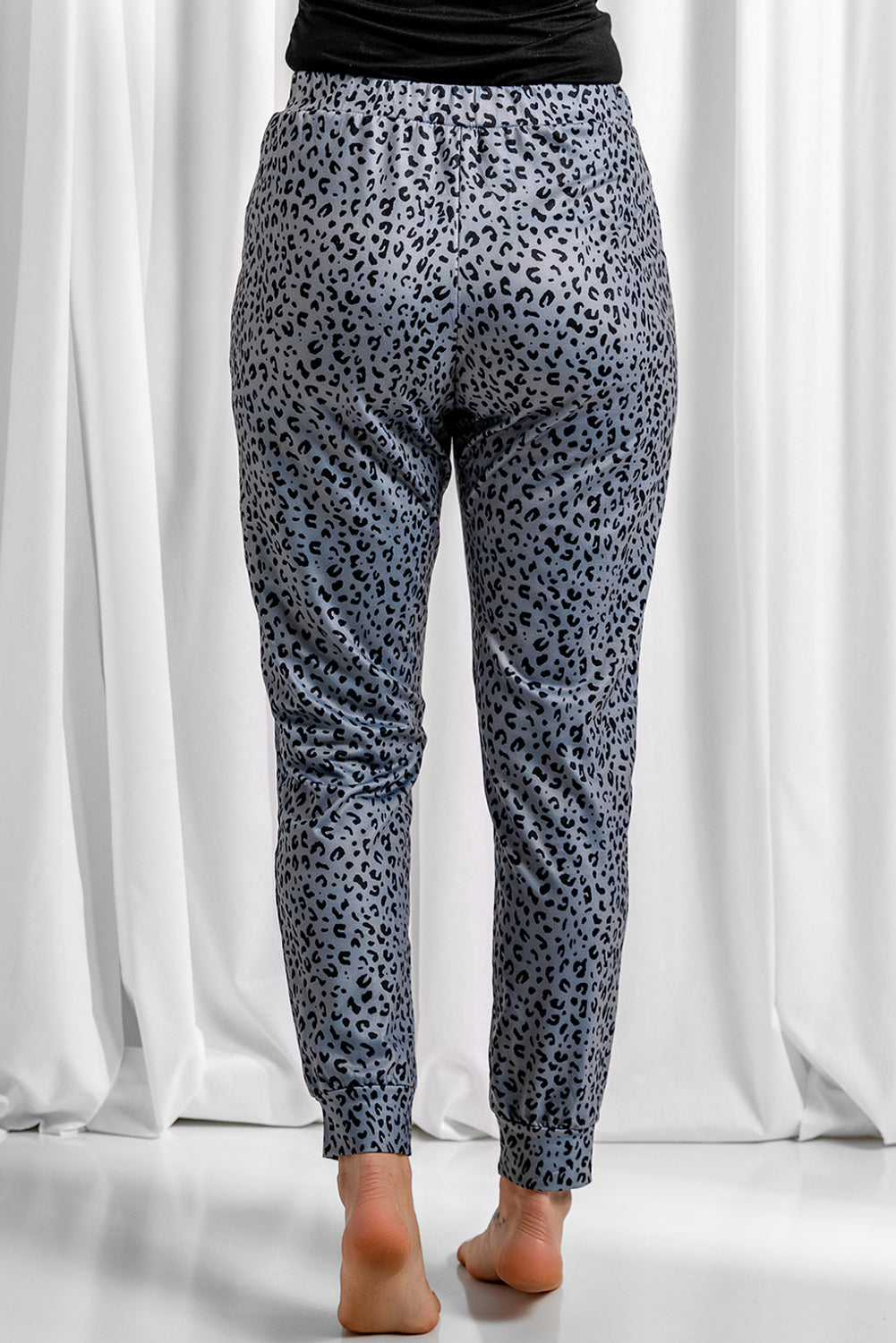 Leopard Pocket Breezy Drawstring Joggers