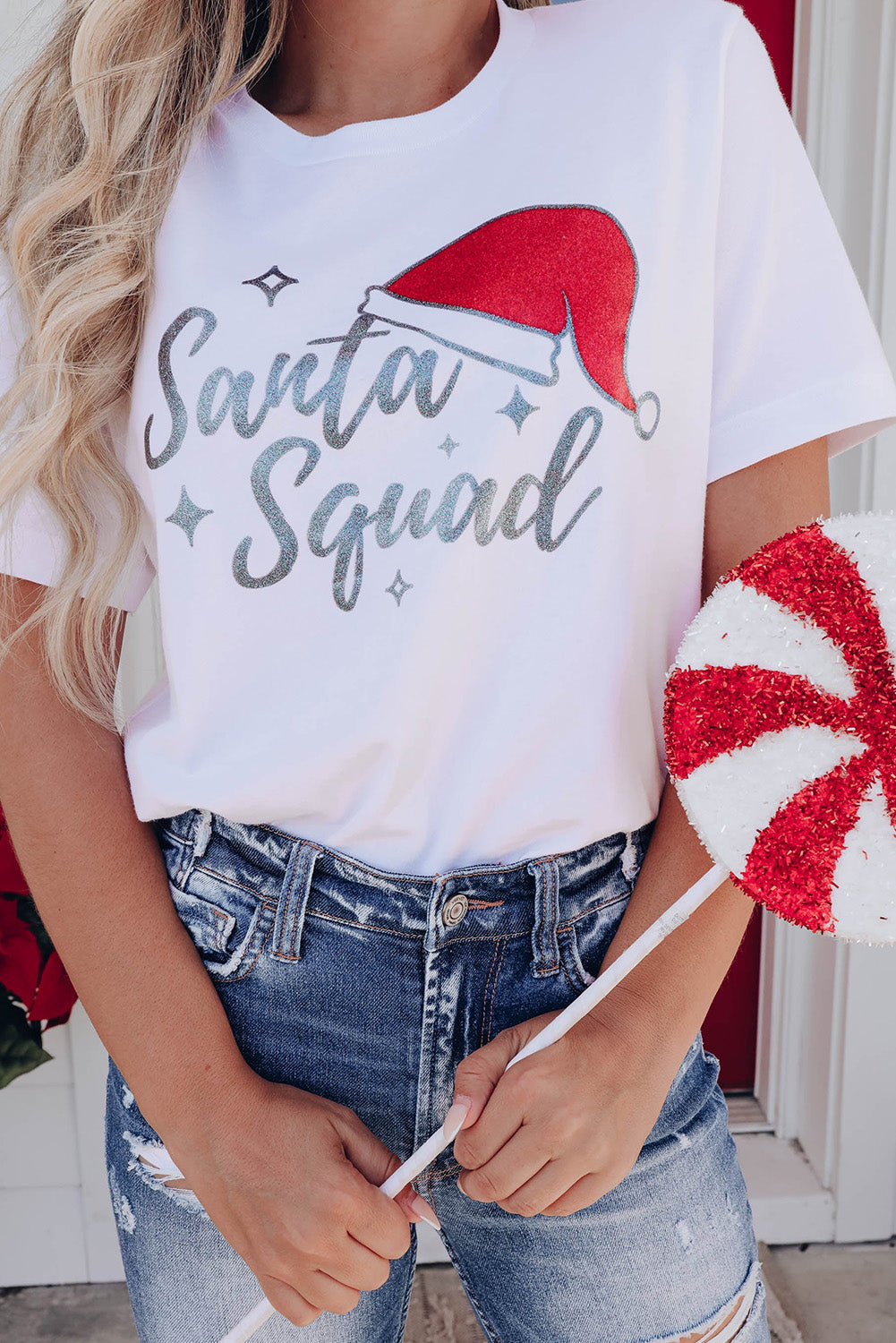 Santa Squad Christmas Graphic T Shirt