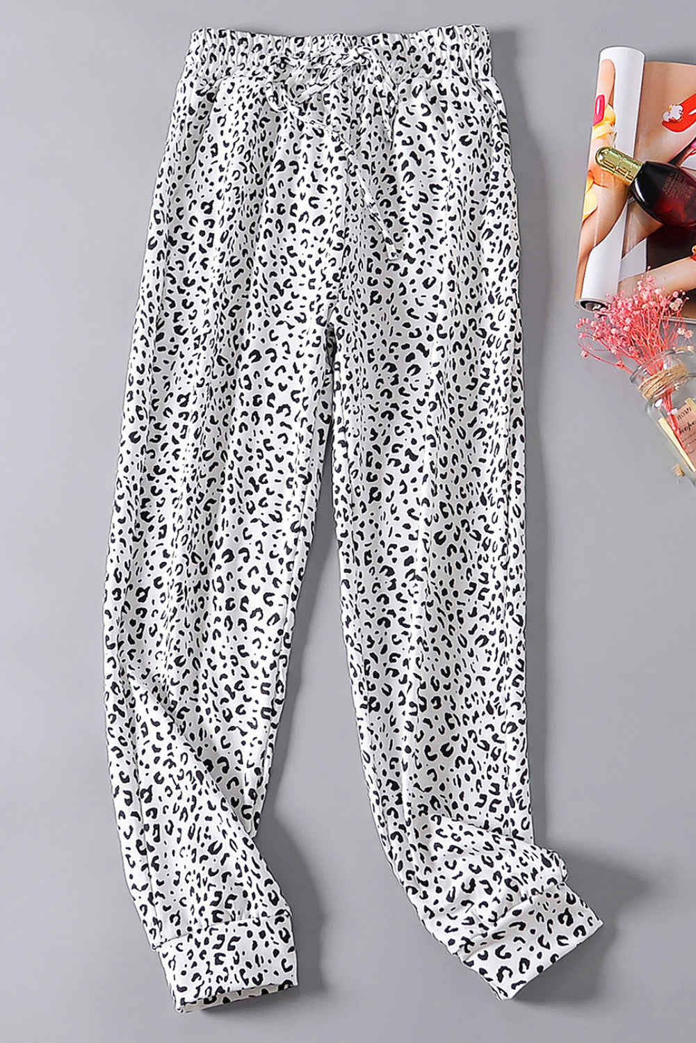 Leopard Pocket Breezy Drawstring Joggers