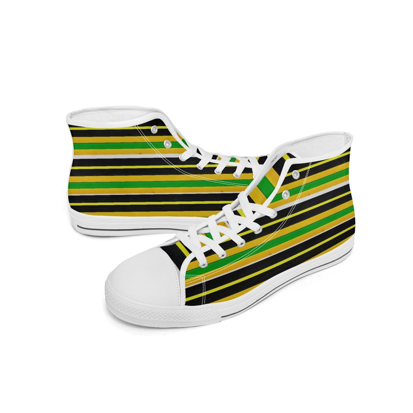 400. Rachvid Wears USA Oma-Igala New High-top Canvas Shoes - Tongue Printable